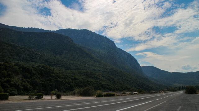 Site Of The Battle Of Thermopylae. The Greek Resistance Point Against The Persian Invasion. The Hill Of Kolonos, Which Was The Last Point Of Resistance Of The Spartans.