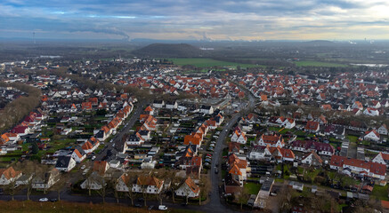 old town photo taken from a drone