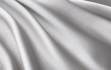 シルクのドレープ　白