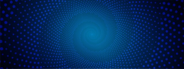Abstract  background of dots. Vector design of circles in a spiral, hypnosis. The pattern of a cosmic funnel, a maze. Glowing neon stars. Poster for social networks, medicine, websites, business