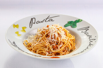 Italian traditional pasta with tomato
