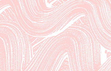 Grunge texture. Distress pink rough trace. Good-lo