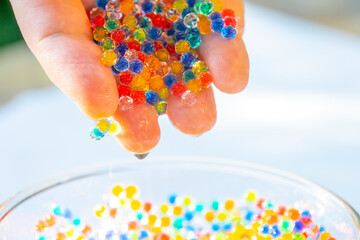 Colorful Hydrogel Balls or Aqua Crystal Jelly Beads Soil for Flower or Plant or Home Decoration