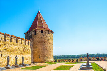 Fototapeta na wymiar Tighina or Bender Fortress. An architectural monument of Eastern Europe