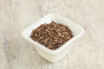 Zira seeds in the bowl