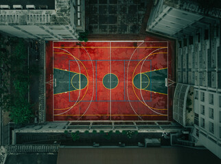 Basketball court Scholastica redcourt