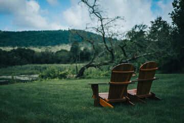 Fototapeta premium chair in the park