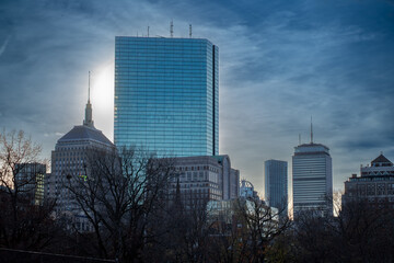 Naklejka premium city skyline
