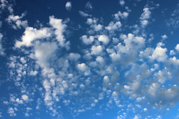 Fototapeta na wymiar Blue Skies and White Clouds