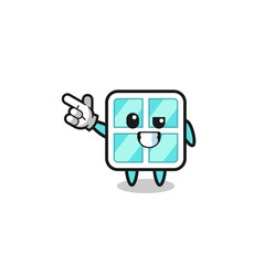 window mascot pointing top left