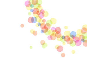 Colorful Abstract watercolor polka dots background
