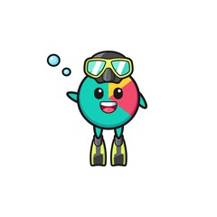 the chart diver cartoon character