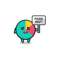 cute chart hold the please help banner