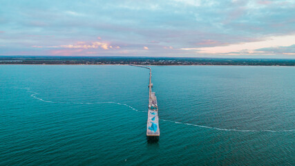 Drone shot of Busselton Jetty Western Australia