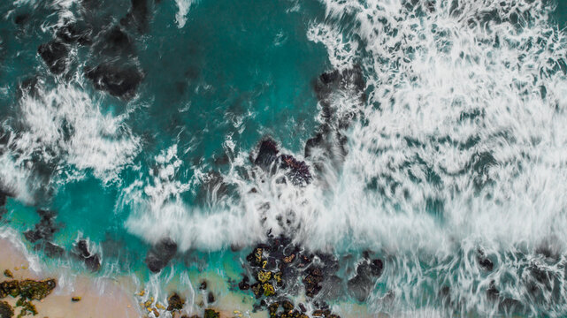 Drone shot of Burns Beach Coastline Western Australia