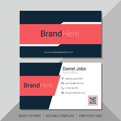 simple business card template design