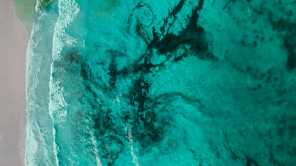 Drone shot of Thistle Cove Cape Le Grand Western Australia