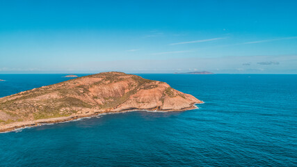 Drone shot of Thistle Cove Cape Le Grand Western Australia