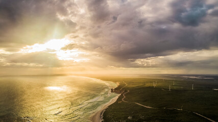 Stylized Filter Drone shot of Observatory Point Esperance Western Australia
