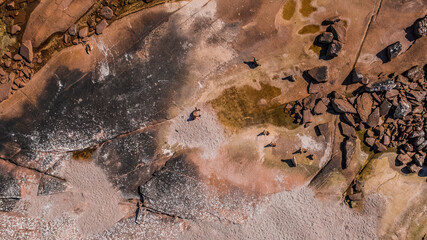 Drone shot of Seals at Point Labatt Sceale Bay South Australia