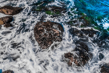 Stylized Long Exposure Drone Shot of Queenscliff