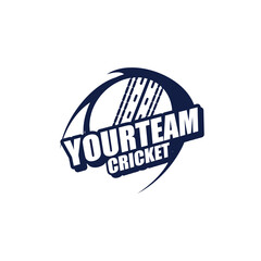 cricket logo. Sport badge, emblem team tournament template, vector. for design, advertisement, print web isolated on white background