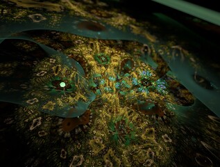 Imaginatory fractal abstract background Image