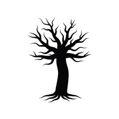 Fototapeta premium Dead tree icon design template vector isolated