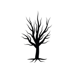 Dead tree icon design template vector isolated