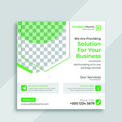 Corporate Business Solution Social Media Post Template