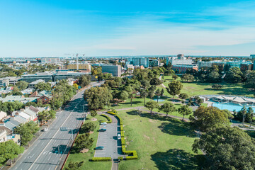 Drone Shot of Sydney CBD (Victoria Park)