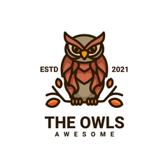 Illustration vector graphic of The Owl, good for logo design
