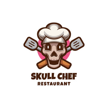 Illustration vector graphic of Skull Chef, good for logo design
