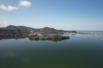 山陰海岸国立公園　京丹後市久美浜湾　小天橋と大明神岬