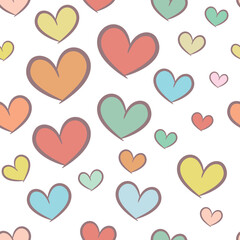 Heart Very beautiful seamless pattern design for decorating, wallpaper, wrapping paper, fabric, backdrop and etc.