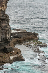 Cliff and rock platform, Diamond Bay, NSW, December 2021