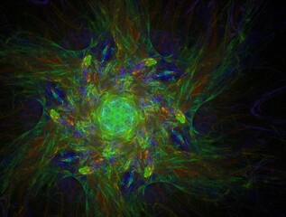 Imaginatory fractal abstract background Image