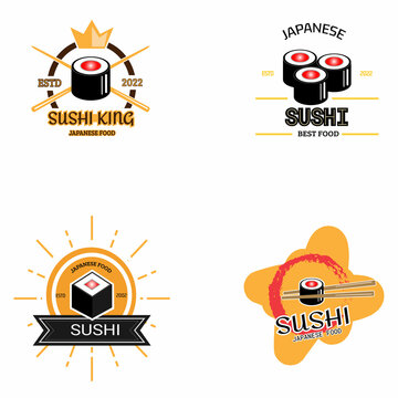 modern sushi logo Art & Illustration