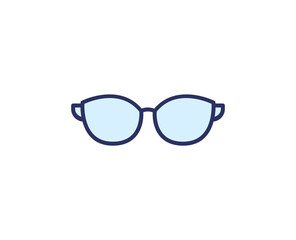 Fototapeta premium Glasses line icon. High quality outline symbol for web design or mobile app. Thin line sign for design logo. Color outline pictogram on white background