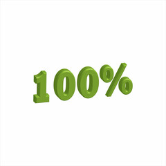 illustration of 3D Number for Discount from a font set with the background.