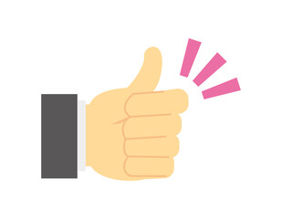 シンプルな手のアイコン　ハンドサイン　グッドサイン