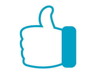 Obraz premium シンプルな手のアイコン ハンドサイン グッドサイン