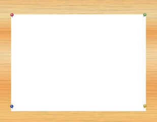 メモ用紙　コピー用紙　木目　板　背景　壁紙　横向き