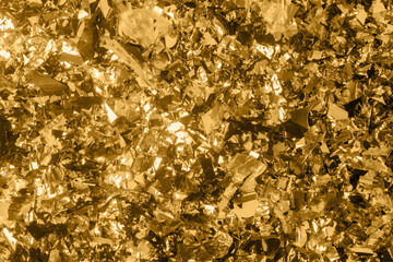 Golden confetti