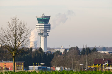 aeroport tour controle avion transport Bruxelles Brussels Airport