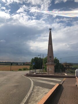 Napoleonic obelisk commemorating the Battle of Arcole in Italy