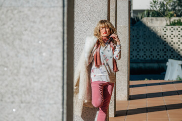 woman on the street outdoors