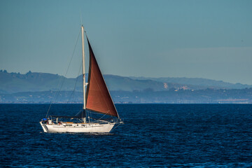 sailboat on the sea