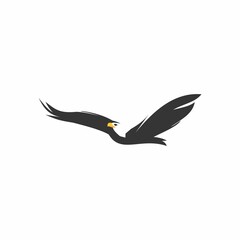 flying eagle logo vector image
