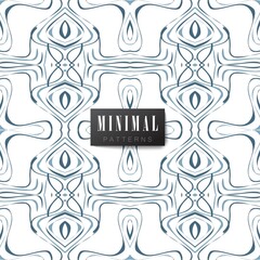 Collection of seamless patterns.
Minimalistic style. Blue and white colour. Vector illustation